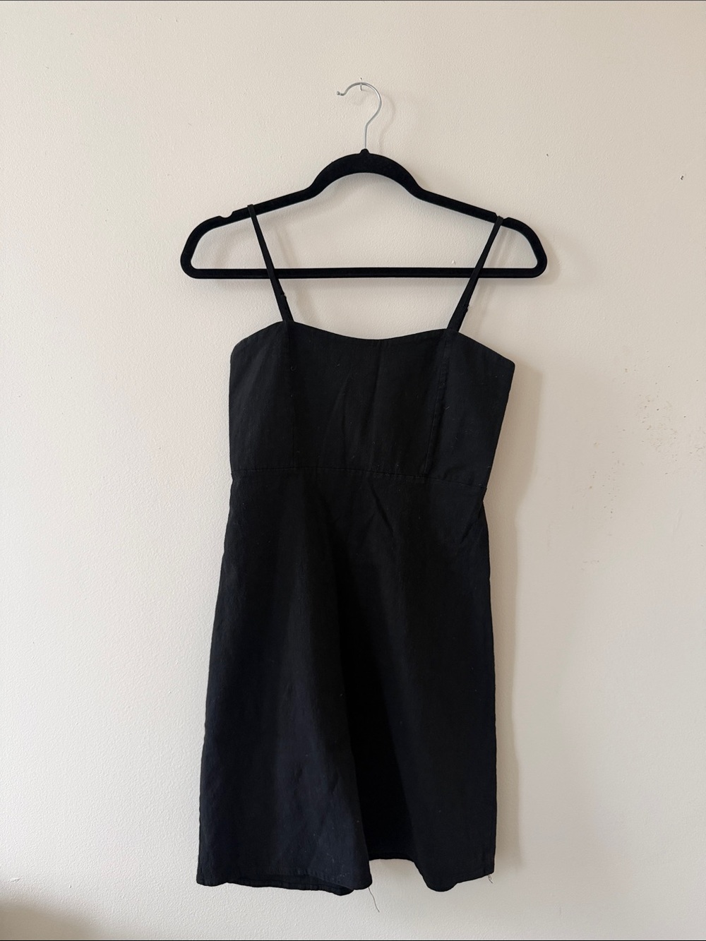 Brandy Melville Black Spaghetti Strap Mini Dress